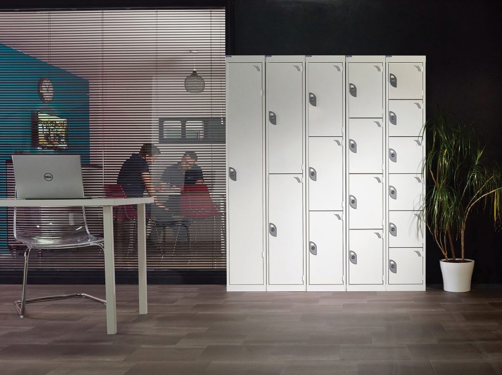 office lockers in office setting