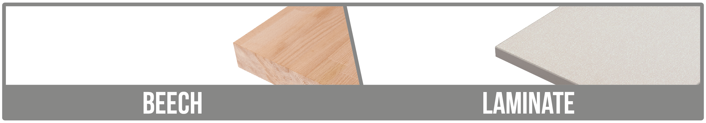 Beech and Laminate Worktop Options