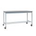 Mobile Square Tube Workbench - H.840 W.1800 D.750mm - Laminate Worktop