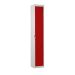 Padlock Locker - Red Doors - H.1800 W.380 D.380 - 1 Compartment