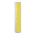 Padlock Locker - Yellow Doors - H.1800 W.300 D.450 - 1 Compartment