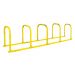 Sheffield Rack - Junior Size - 5 Loops  - Galvanised & Powder Coated - Yellow