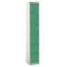 Tool Charging Locker - Solid Door - RCD Plug - 6 Compartment - Green Doors - H.1800 W.450 D.450