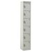 Tool Charging Locker - Solid Door - RCD Plug - 6 Compartment - Light Grey Doors - H.1800 W.450 D.450