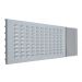 Back Panel - Louvred / Pinboard - 1200mm Light Grey