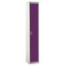 Spectrum Locker - 1 Compartment - Berry Burst Doors - H.1800 W.300 D.450