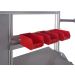 Modular Bin Rails - To Suit 1800mm Binary Bench - Silver