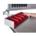Container Storage Shelf - H.85 W.515 D.190 - Silver