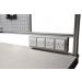 Service Duct with 4 Single Sockets - H.130mm W.410mm D.55mm - Silver