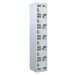 Tool Charging Locker - Perforated Door - RCD Plug - 6 Compartment - Light Grey Doors - H.1800 W.300 D.450
