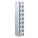 Tool Charging Locker - Perforated Door - RCD Plug - 8 Compartment - Light Grey Doors - H.1800 W.300 D.450