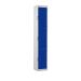 Padlock Locker - Dark Blue Doors - H.1800 W.300 D.300 - 3 Compartment