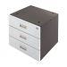 Triple Drawer (For Heavy Duty Workbenches ONLY) 435x420x420 - Light Grey