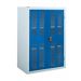 Perforated Cupboard - 2 Shelves - Dark Blue Doors - H.1200 W.900 D.460