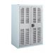 Perforated Cupboard - 2 Shelves - Light Grey Doors - H.1200 W.900 D.460