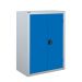 Workplace Cupboard - Dark Blue Doors - 2 Shelves - H.1200 W.900 D.460