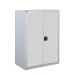 Workplace Cupboard - Light Grey Doors - 2 Shelves - H.1200 W.900 D.460