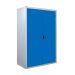 Workplace Cupboard - Dark Blue Doors - 3 Shelves - H.1800 W.1200 D.460