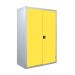 Workplace Cupboard - Yellow Doors - 3 Shelves - H.1800 W.1200 D.460