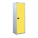 Workplace Cupboard - Yellow Doors - 3 Shelves - H.1800 W.600 D.460