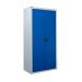 Workplace Cupboard - Dark Blue Doors - 3 Shelves - H.1800 W.900 D.610