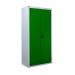 Workplace Cupboard - Green Doors - 3 Shelves - H.1800 W.900 D.610