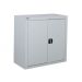 Workplace Cupboard - Light Grey Doors -  2 Shelves - H.900 W.900 D.460