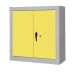 Security Cupboard - Yellow Doors - 2 Shelves - H.1200 W.1200 D.460