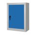 Security Cupboard - Dark Blue Doors - 2 Shelves - H.1200 W.900 D.460