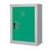 Security Cupboard - Green Doors - 2 Shelves - H.1200 W.900 D.460