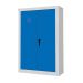Security Cupboard - Dark Blue Doors - 3 Shelves - H.1800 W.1200 D.460
