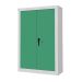Security Cupboard - Green Doors - 3 Shelves - H.1800 W.1200 D.460