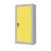 Security Cupboard - Yellow Doors - 3 Shelves - H.1800 W.900 D.460