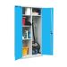 Utility Cupboard - Light Blue Doors - 3 Shelves - H.1800 W.900 D.460