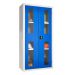 Vision Door Cupboard - Dark Blue Doors - 3 Shelves - H.1800 W.900 D.460