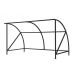 Dudley Cycle Shelter without Perspex Panels - Galvanised & Powder Coated Black - H.2230 W.4000 D.2150