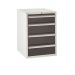 Euroslide 4 Drawer - 1x150mm, 3x200mm - H.825 W.600 D.650 - Dark Grey