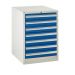 Euroslide 7 Drawer - 7x100mm - H.825 W.600 D.650 - Dark Blue