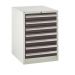 Euroslide 7 Drawer - 7x100mm - H.825 W.600 D.650 - Dark Grey
