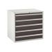 Euroslide 5 Drawer - 5x150mm - H.825 W.900 D.650 - Dark Grey