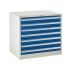 Euroslide 7 Drawer - 7x100mm - H.825 W.900 D.650 - Dark Blue