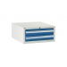 Euroslide Cabinet - 2 Drawer - H.275 W.600 D.650 - Blue