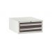 Euroslide Cabinet - 2 Drawer - H.275 W.600 D.650 - Dark Grey