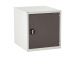 Euroslide Superbench Cabinets - Single Cupboard - 1x550mm - H.620 W.600 D.650 - Dark Grey