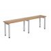 Standard Cloakroom Bench - Single Bench - Light Grey Frame - 450.1000.300