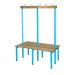 Standard Island Bench - Double Sided - Light Blue Frame - 1630.1000.600