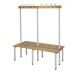 Standard Island Bench - Double Sided - Light Grey Frame - 1630.1500.600