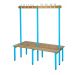 Standard Island Bench - Double Sided - Light Blue Frame - 1630.1500.600