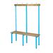 Standard Island Bench - Single Sided - Light Blue Frame - H.1630 W.1000 D.300