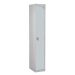Secure Locker - Light Grey Doors - H.1800 W.300 D.450 - 1 Compartment